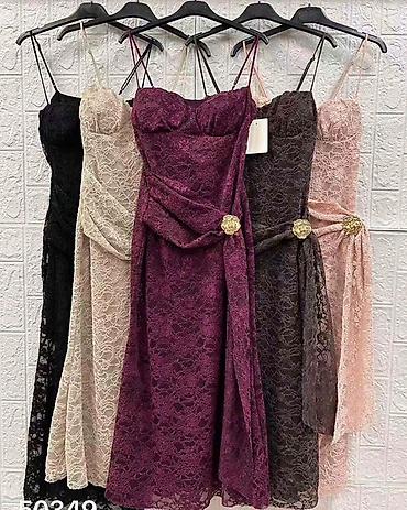 Haljine: Elegantna ženska haljina od čipke – midi dužina Haljina: 3000 dinara — 5