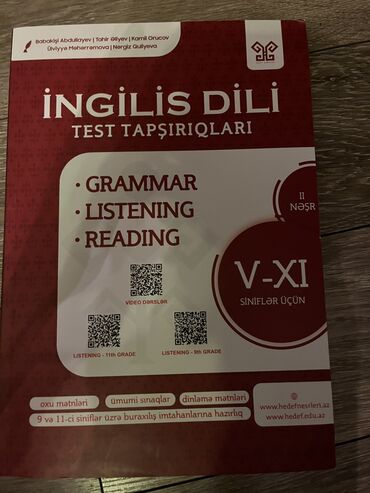 ingilis dili test kitabı: Ingilis dili test tapşırığları (grammer, li̇steni̇ng, readi̇ng)