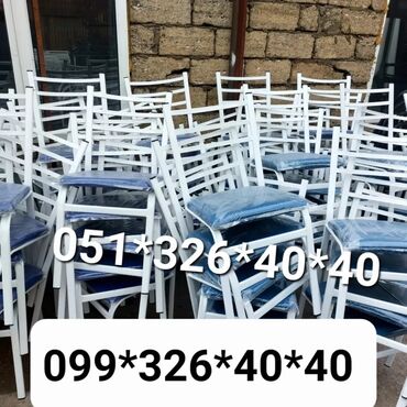 Bağ, çöl oturacaqları: Yeni, Sadə stul, Metal, Azərbaycan -da lalafo.az — 30 Bağ, çöl oturacaqları: Yeni, Sadə stul, Metal, Azərbaycan — 30