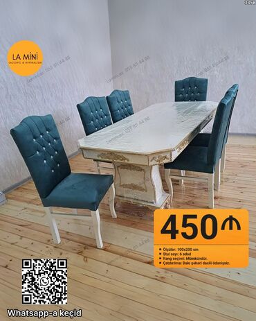 стулья барные: Для гостиной, Нераскладной, Прямоугольный стол, 6 стульев