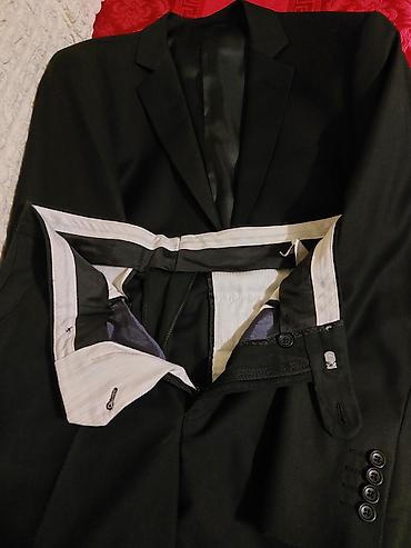 Kişi geyimləri: Kostyum, Demisezon, 4XL, rəng - Qara — 5