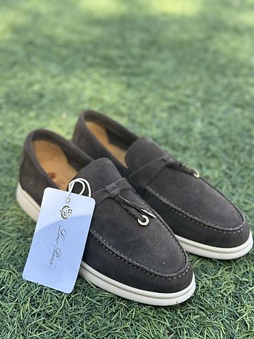 белая обувь: Лоферы, 36, 38, 37, Loro Piana, Новый, цвет - Черный, Самовывоз — 2