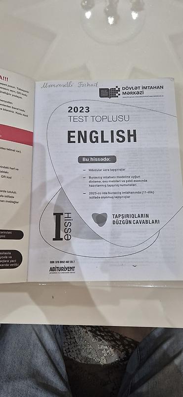 Testlər: İngilis dili Testlər 11-ci sinif, DİM, 1-ci hissə, 2023 il — 3