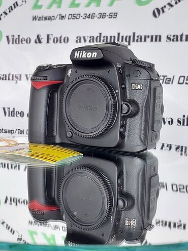 Fotokameralar: Nicon D90/ 5K prabeqlə body. Xaricdən gəlmə maldır. Çox ideal