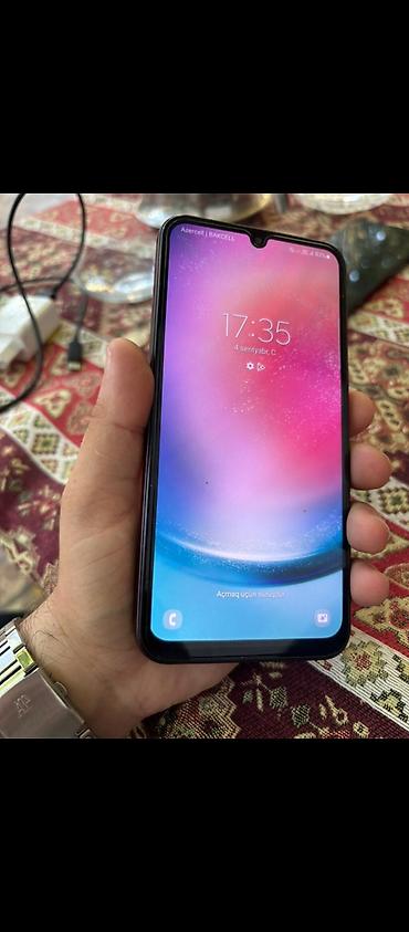 Техника и электроника: Samsung Galaxy A24 4G, 128 ГБ, цвет - Фиолетовый, Отпечаток пальца — 4
