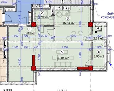 жилой дом в оше: 2 комнаты, 66 м², Элитка, 5 этаж, ПСО (под самоотделку)