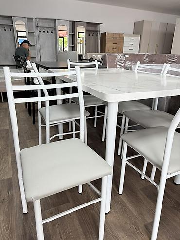deco dcm48: Кухонный обеденный комплект: стол + стулья - Стол прямоугольный на — 1