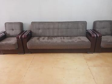 İşlənmiş, Divan, 2 kreslo, Bazalı, Açılan