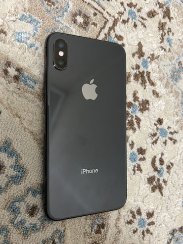 айфон x токмок: IPhone X, Колдонулган, 256 ГБ, Кара, Каптама, Куту, 100 %