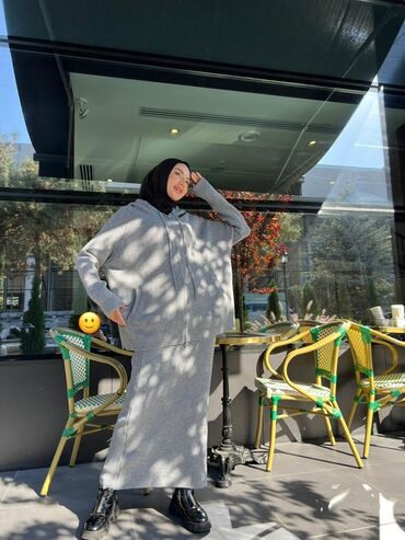 Костюмы с юбкой: Трикотажный женский комплект в стиле modest fashion. Состав набора: - — 7