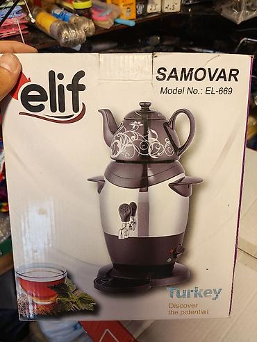 su qablar: Yeni Elektrik Samovar, 3 l, Ünvandan götürmə — 2