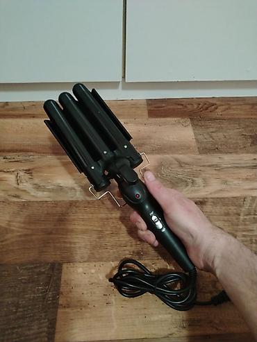 Figaro za kosu: Talasasta presa za kosu – trostruki valoviti uvijač (3 barrel waver) — 3