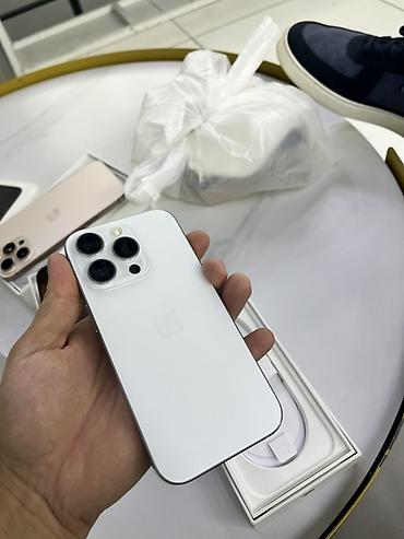 Уюлдук телефондор жана аксессуарлар: IPhone 16pro 128гб белый цвет коробка документ имеется АКБ 91% ничего — 3