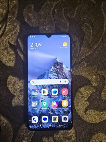 mi nausnik: Xiaomi Mi 9 Lite, 64 GB, rəng - Göy, 
 Barmaq izi