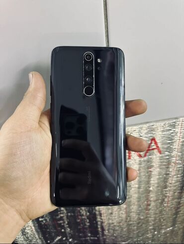 телефон танк 3: Xiaomi, Redmi Note 8 Pro, Колдонулган, 128 ГБ, түсү - Кара, 2 SIM