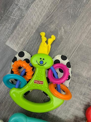 Развивающие игрушки: Fisher-Price oyuncaq çıngırdaq/dişlik – kəpənək — 1