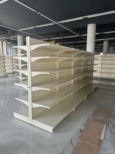 Стеллажи: Витрины, стеллажи, полки торговые металлические б/у, полка магазинная — 15