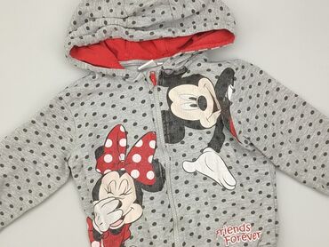 sweterek z myszką miki: Bluza, Disney, 5-6 lat, 110-116 cm, stan - Dobry