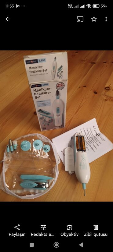 Manikür, pedikür aparatları: Manikur. pedikur. aparati. Germaniyanindi. Primark — 2