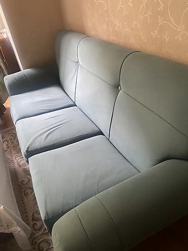 salon divan: Mebel dəsti: 3 yerlik divan + geniş 2 birmənlik kreslo - Rəng: tozlu — 2