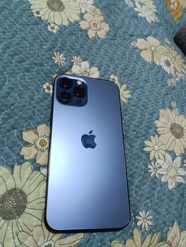 не оригинальный айфон 13 про макс: IPhone 12 Pro Max, Б/у, 128 ГБ, Синий, Зарядное устройство, Защитное стекло, Чехол, 85 %