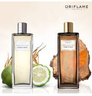 oriflame parfümleri: Dark Wood, Citrus Tonik kishi etirleri, 75ml. Oriflame