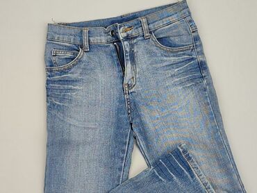 jeansy super skinny: Spodnie jeansowe, 9 lat, 128/134, stan - Bardzo dobry