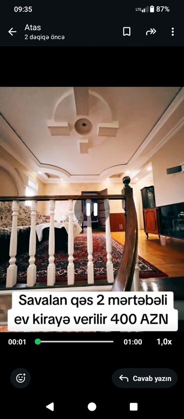 tap az evler xacmazda: Savalan qəsəbəsində 2 mərtəbəli ev kirayə verilir — 400 AZN