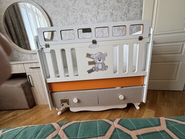 Uşaq beşiyi – “Sweet Baby” dizaynı - Rəng: ağ, narıncı və bej