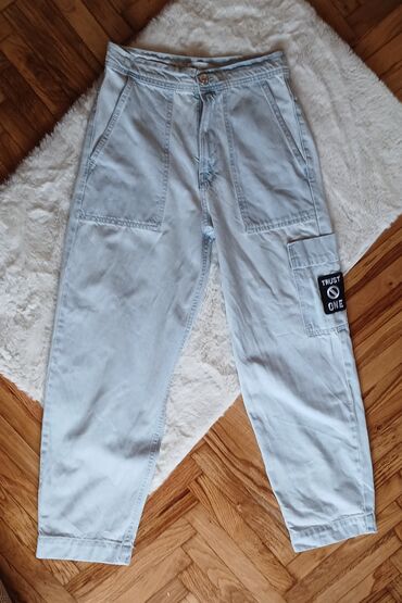 zenske jakne h m: Jeans, High rise, Cargo