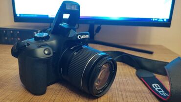 tsifrovoi fotoapparat canon powershot sx410 is black: Ideal vəziyyətdə hədiyyə verilib yenidir.
canon 4000d
