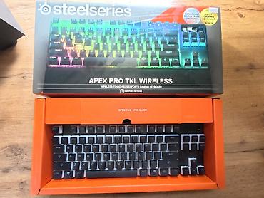logitech mx master: Клавиатура, SteelSeries, Механическая, Bluetooth подключение, Размер: 80% — 3