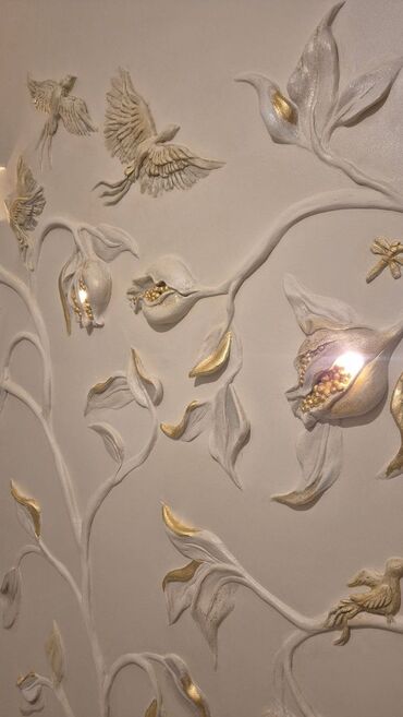 Malyar işləri: Xidmət: Fərdi divar rəsmləri və relyef (stuko) dekoru Təsvir: - — 20