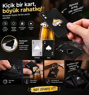 Mətbəx aksesuarları: Kart formalı metal açacaq – hər yerdə praktik rahatlıq! - Kompakt — 1