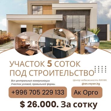 купить участок под бизнес в бишкеке: 5 соток, Для строительства, Красная книга