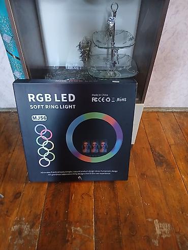 vlog kameraları: RGB LED Soft Ring Light (MJ56) Daxildir bir ədəd — 1