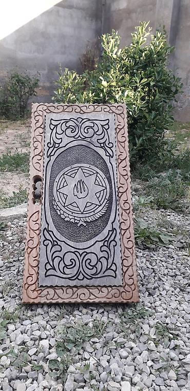 Nərdlər: Taxta oyma kombinə lövhə – şahmat/nərd üçün - Material: bərk ağacdan — 3
