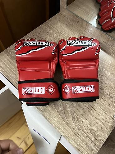 scooter ikinci el: MMA döyüş əlcəkləri – WOLON (qırmızı) - Açıq barmaq dizaynı — 2