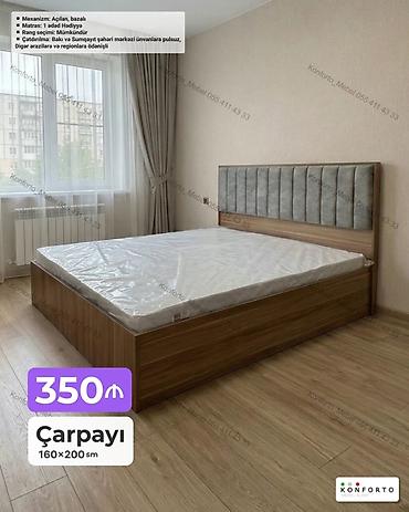 Ev və bağ: Çarpayı – 160×200 sm - Qiymət: 350₼ - Mexanizm: Açılan, bazalı (geniş — 1