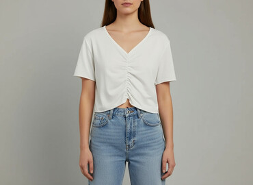 zara bluzki z krótkim rękawem: Shein, Топ жіночий, розмір S