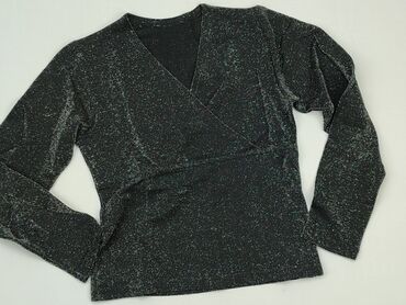 czarne bluzki damskie z długim rękawem: Блуза жіноча, S, стан - Дуже гарний