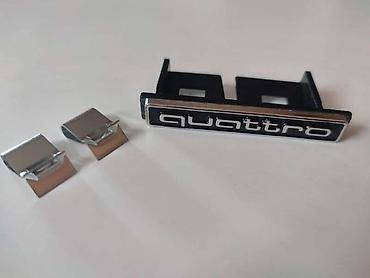 sun x28: NATPIS QUATTRO CRNI ZA MASKU ZA AUDI A4, A6, A8 | Natpis Quattro — 2
