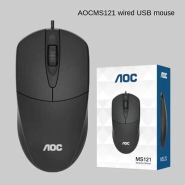 Örtüklər: Mouse AOC MS121 Klassik dizayn Dəqiqlik: 1000 DPI Düymələr: 3 ədəd