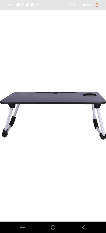 foldable table: Стол, цвет - Черный, Новый