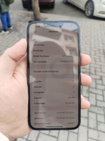 Apple iPhone: IPhone 14, 128 GB, Black Titanium, Face ID, Simsiz şarj, Sənədlərlə — 4