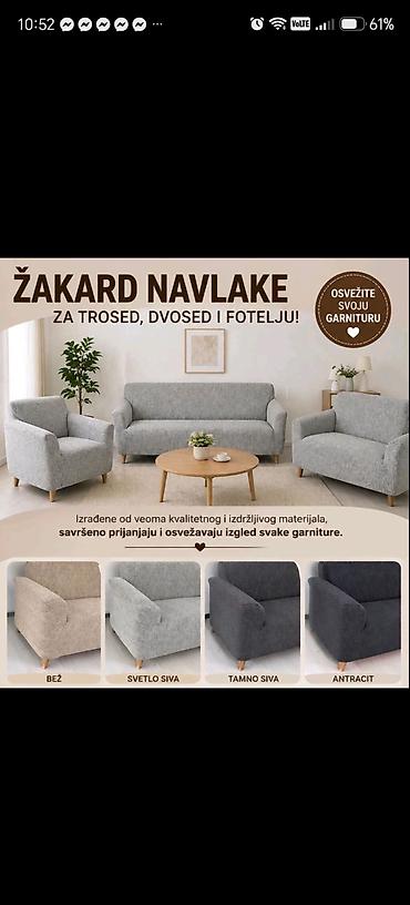 **Žakard navlake za trosed, dvosed i fotelju** Žakard navlake