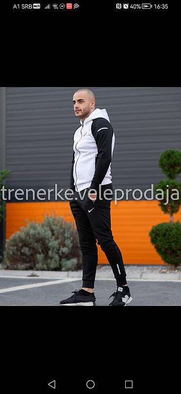 Trenerke: Muški komplet trenerke – dukserica na rajsferšlus i donji deo - Boja — 8