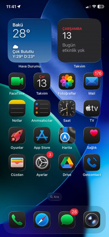 ıphone 11 ıkıncı el: IPhone 11, 128 GB, Black Titanium, Face ID