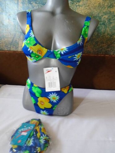 Swimsuits: XS (EU 34), Floral, color - Blue