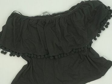 czarne bluzki z krótkim rękawem allegro: Diverse, Women's blouse, size S (EU 36)